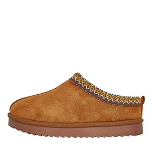 KRUSH Womens Aztec Mules Chestnut