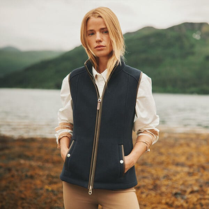 Joules Navy Blue Heritage Fleece Gilet Size 14