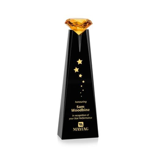 Alicia Gemstone Award - Black/Amber