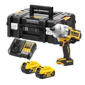 DeWalt DCF961P2T 18V XR 1/2" High Torque Impact Wrench Kit - 2x 5.0Ah Batteries, Charger &amp; TSTAK II Case