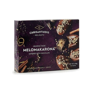 Melomakarona covered with chocolate 450g Chrisanthidis