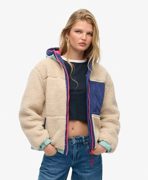 Vintage Hooded Fleece Jacket