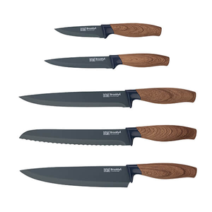 Taylor's Eye Witness Brooklyn Walnut 5 Piece Kitchen Knife Set