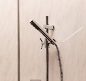 Storm Light Grey Marble 10mm Bathroom Cladding Panel - 2.4m x 1m