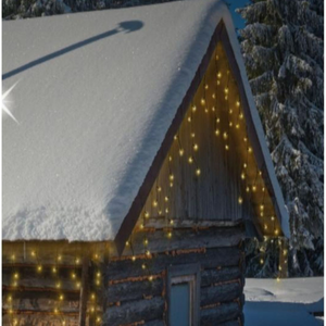 360 LED Warm White Icicle Plug-In Lights - 12m Christmas Decoration