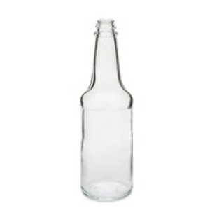 10 oz Clear Glass Hot Sauce Bottles (Cap Not Incl.) - 307204-K