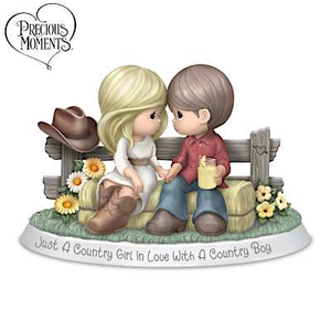 Just A Country Girl In Love With A Country Boy Figurine