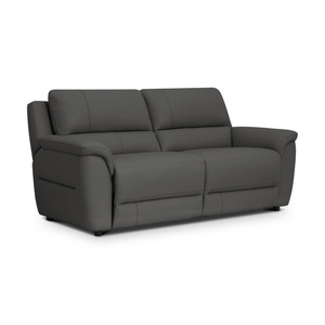 Theo 3 Seater Sofa in Elephant Grey Leather