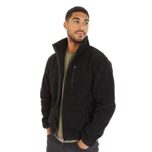 French Connection Mens Borg Funnel Neck Fleece Black