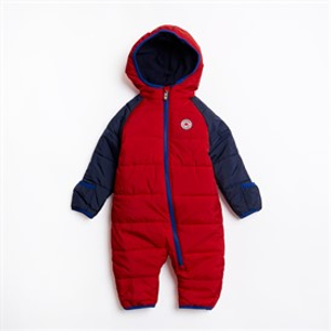 Converse Baby Boys Color Block Padded Snowsuit University Red