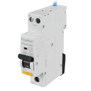 32A 1P+N 1 Module Bidirectional C Curve 6kA 30mA Type A Mini RCBO