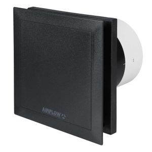 Airflow 100mm 4" QuietAir Standard Axial Fan Black