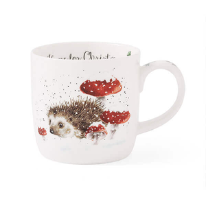 Wrendale Designs 'Home For Christmas' Hedgehog Mug