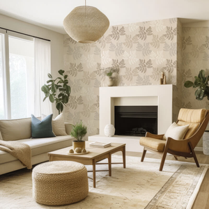 Belgravia Decor Anaya Fern Cream Metallic Wallpaper - 2147