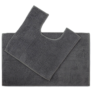 Noodle Charcoal Bathmat Set