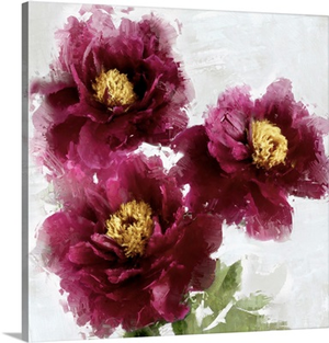 Burgundy Bloom I