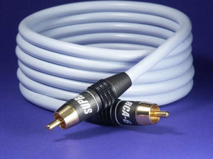 Supra Sublink 1RCA - 1RCA Subwooferkabel - Vit, 6meter