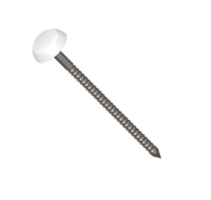 Eurocell Stainless Steel Fixing Nails – White, 50mm (Box of 100)