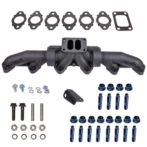 98.5-02 Dodge 5.9L Cummins ATS 3 Piece Pulse Flow Exhaust Manifold Kit W/ Gaskets & Premium Hardware
