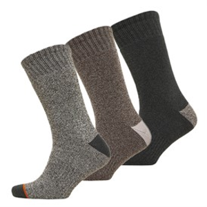 WEATHERPROOF Mens Three Pack Thermal Crew Socks Medium Grey