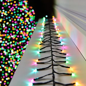 2000 LED Rainbow Coloured Cluster Lights