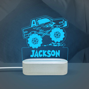 Monster Truck Personalised Night Light