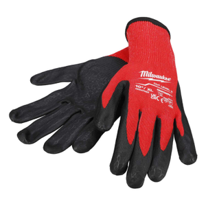 Milwaukee Size 9/L Cut Level 3 Dipped Gloves