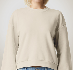 American Apparel Women's ReFlex Fleece Crewneck Sweatshirt - Bone