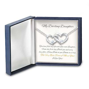 Genuine Diamond & Topaz Best Part Of Me Daughter Necklace