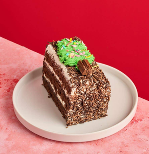Christmas Tree Chocolate Slice