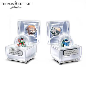 Thomas Kinkade Frosty Facets Music Box Collection