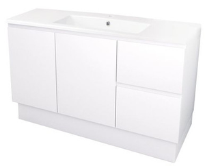 Nugleam Thin Top Vanity 1200mm White [254038]