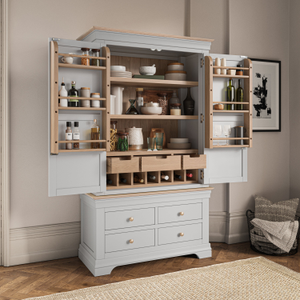 Francis Pebble Grey Larder Unit