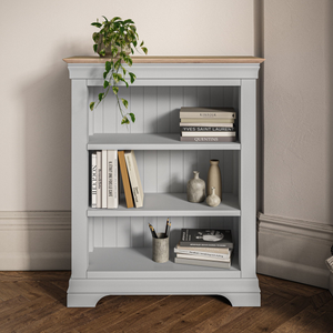 Francis Pebble Grey Small Bookcase