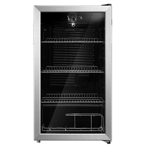 Powerpoint P4962MDBCE, 84.5 x 47cm, Under Counter Beverage Cooler, Black w/ Silver Frame
