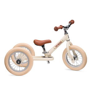 Trybike Matte 2-in-1 Balance Trike - Vintage Cream