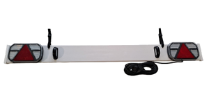 LED Trailer Light Board, 5ft / 1.53m White PVC Board, 10m Cable