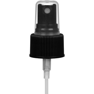 Black Fine Mist Sprayer Pump with 6-7/8" Dip Tube, 24mm 24-410