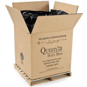 36" x 36" x 36" Bulk Corrugated HazMat Cubic Yard Box, 2,000 lb. Capacity (UN Rated)