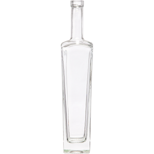 750 ml Clear Glass New Yorker Liquor Bottle, Bar Top, 12/cs