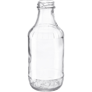 16 oz. Clear Glass Decanter Bottle, 38mm 38-2000, 12/cs