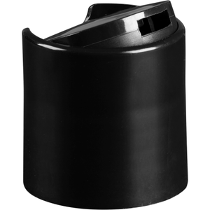 24mm 24-410 Black Smooth Disc Top Cap, Unlined, 0.308" x 0.110" Orifice, Valve Seal