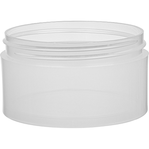 6 oz. Clarified Natural PP Plastic Jar, Thick Wall, Straight Sided, 89mm 89-400