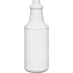 32 oz. White HDPE Plastic Carafe Bottle, 28mm 28-400, 51 Grams