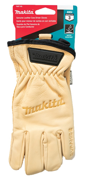 Makita P-84632 Cow Driver Gloves Large Pair