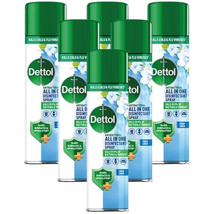 Dettol All In One Disinfectant Spray, Linen, 300ml, Pack of 6