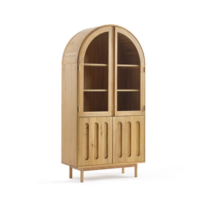 Belgrave Solid Natural Oak Display Cabinet