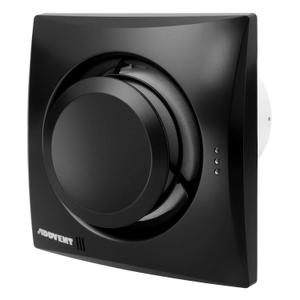 100mm (4 Inch) Zone 1 Whisper Quiet Fan with Timer Black