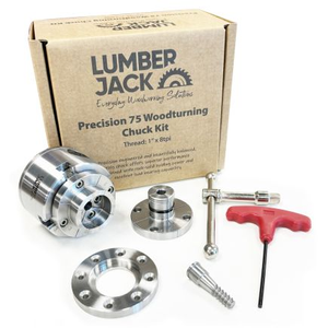 Lumberjack 75 Woodturning 4-Jaw Lathe Chuck Set 1 Inch x 8 TPI  