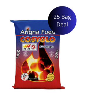 Cosyglo Smokeless Fuel 20kg 25 Bag Deal